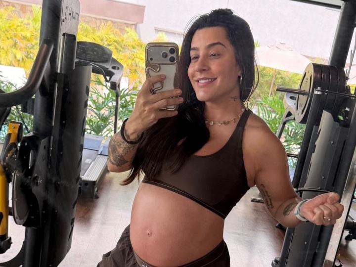 Lauana Prado repercute nas redes ao mostrar rotina de treinos durante a gravidez