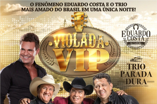 Eduardo Costa e Trio Parada Dura prometem agitar o município de Santana, Bahia.