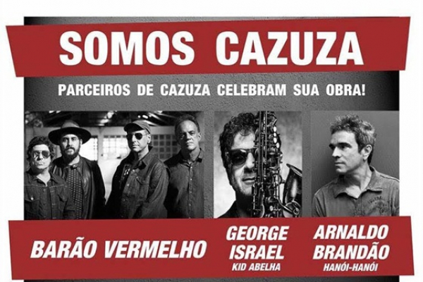 Teatro Bradesco recebe "Somos Cazuza" com Barão Vermelho e convidados, no próximo domingo, em São Paulo
