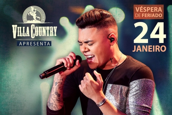 Felipe Araújo chega ao palco do Villa Country com novo show "Por Inteiro"