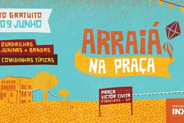 “Arraiá na Praça” terá shows gratuitos com Banda Rastapé, Trio Dona Zefa e Thainá Cardoso