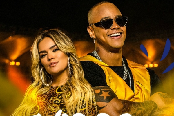 O cantor Léo Santana e a estrela latina Karol G cantam juntos a música-tema da Copa América 2019