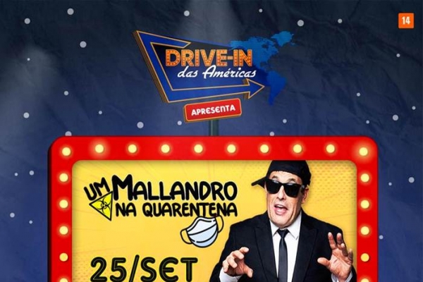 Sérgio Mallandro realiza show de humor em Drive-in das Américas